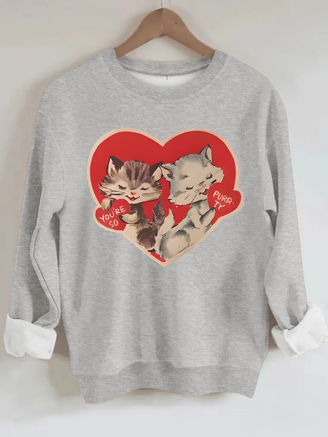 Hoodie cat print