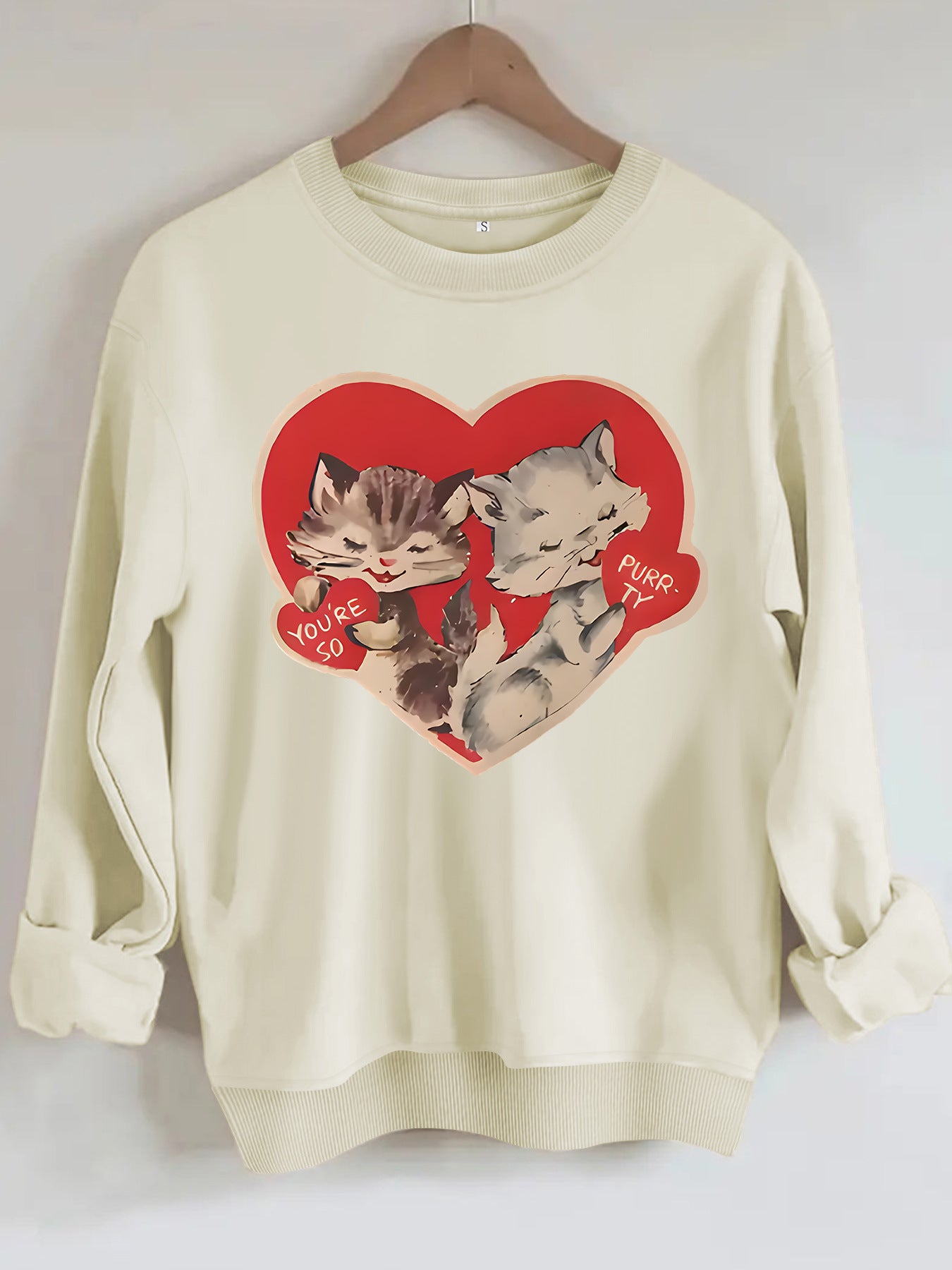 Hoodie cat print