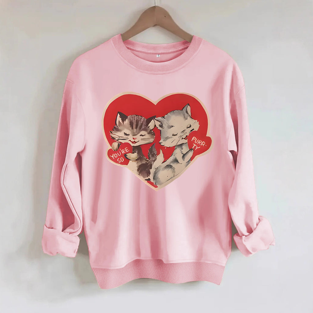 Hoodie cat print
