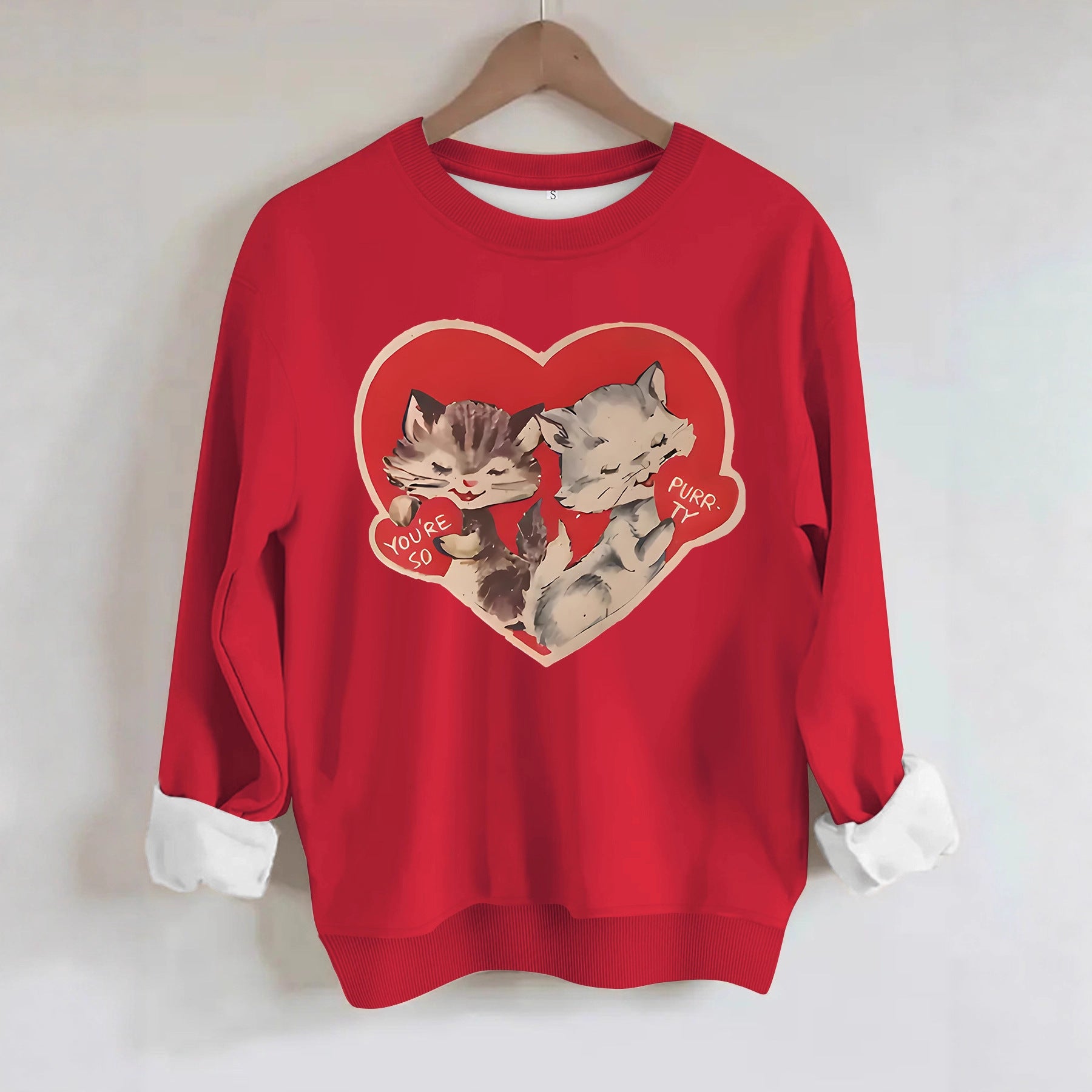 Hoodie cat print