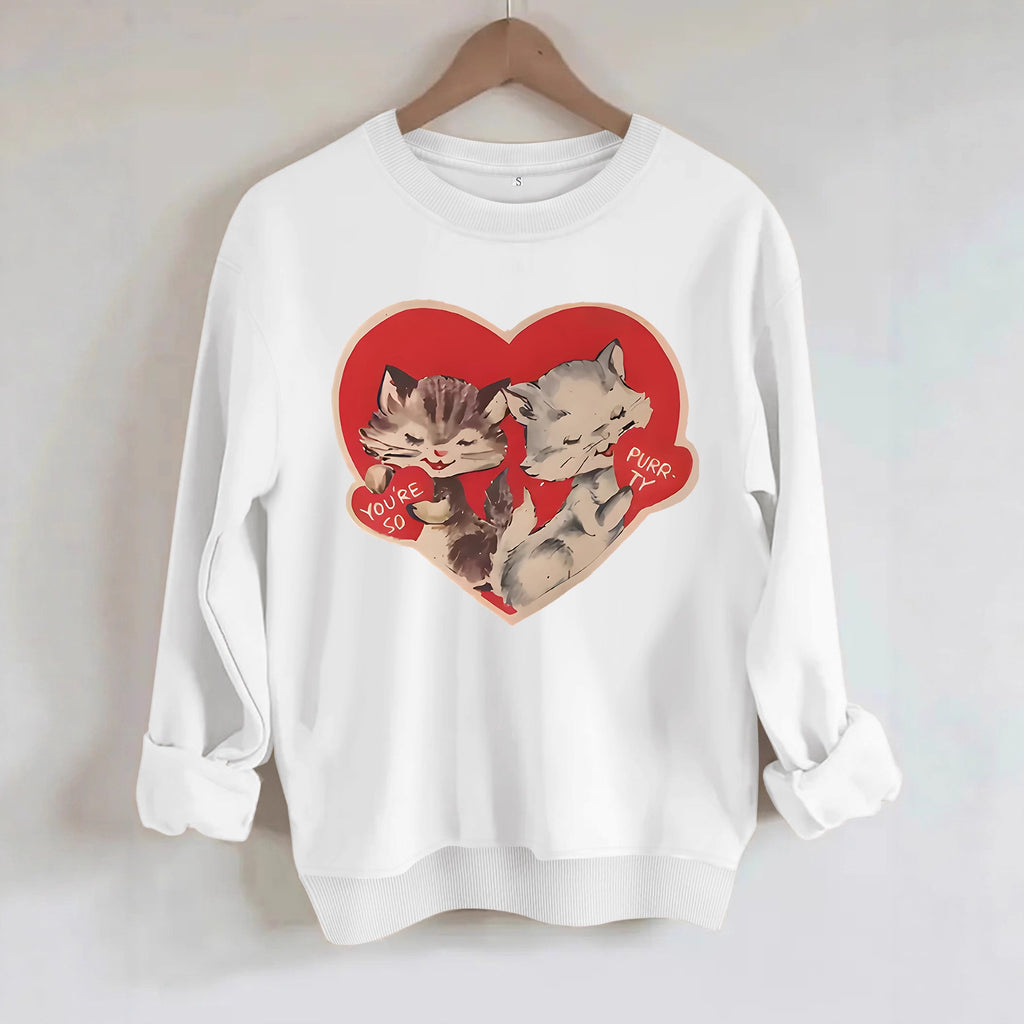 Hoodie cat print