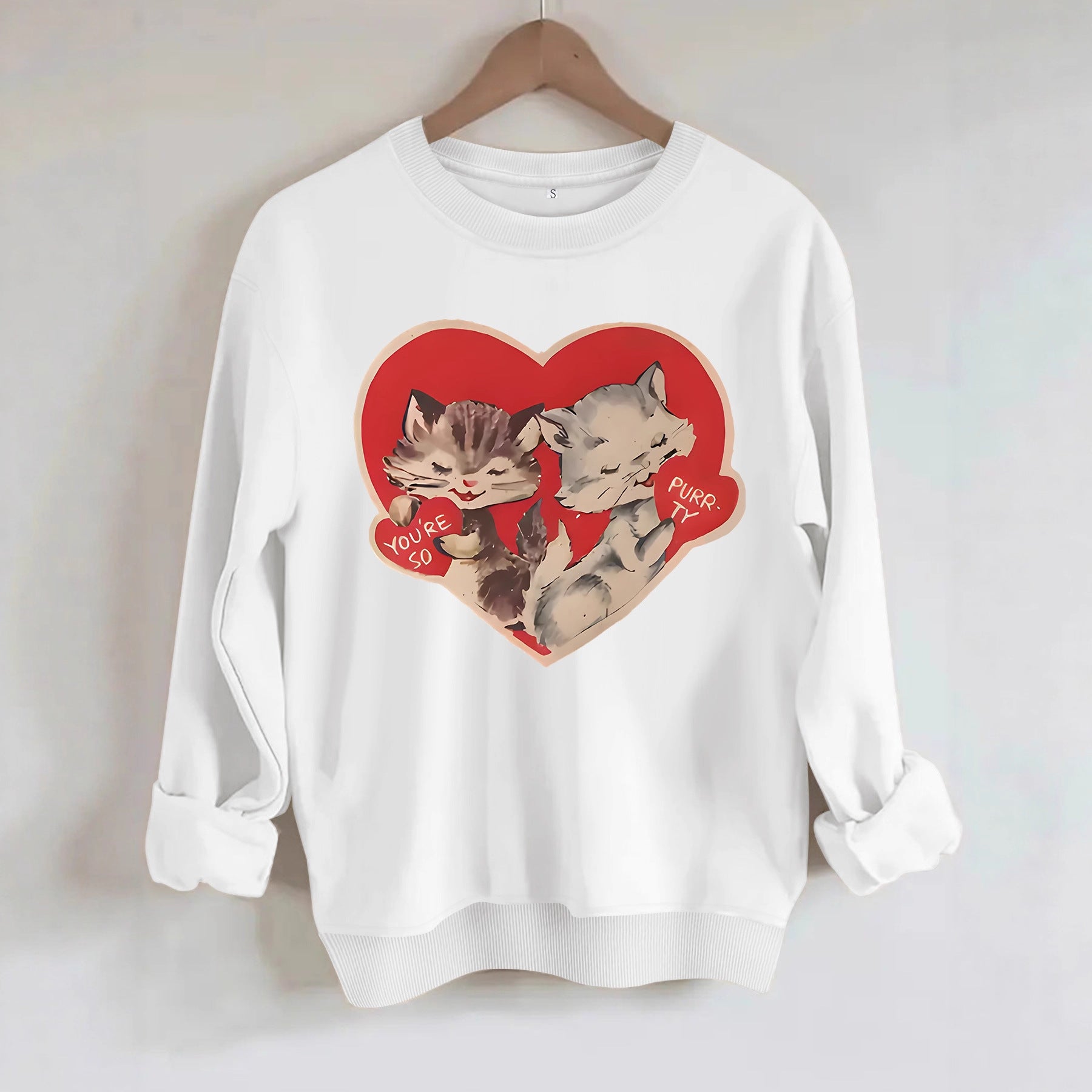Hoodie cat print