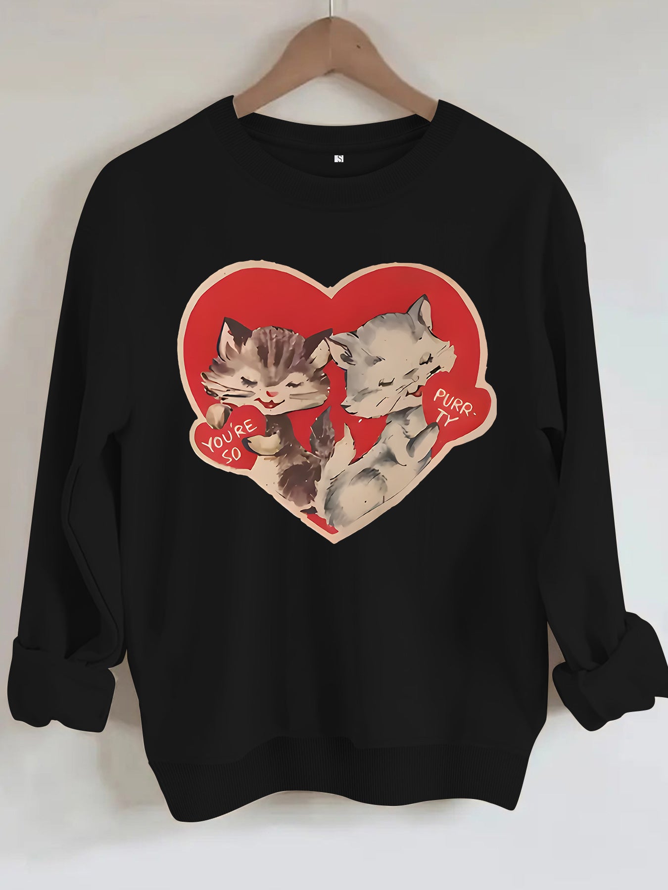 Hoodie cat print