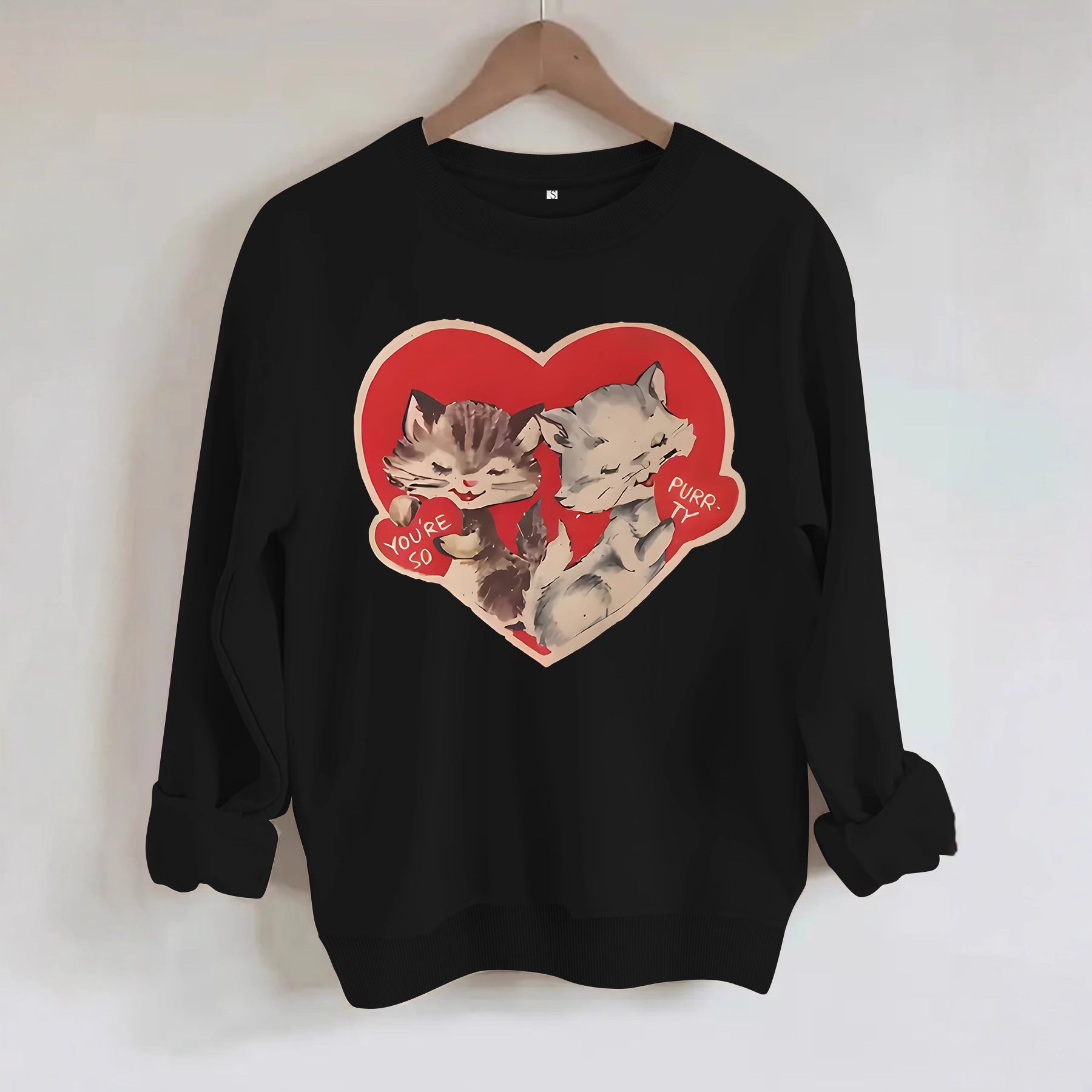 Hoodie cat print