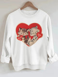 Hoodie cat print
