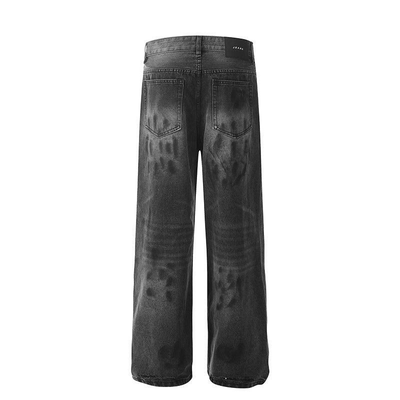 Cat whiskers ripped jeans