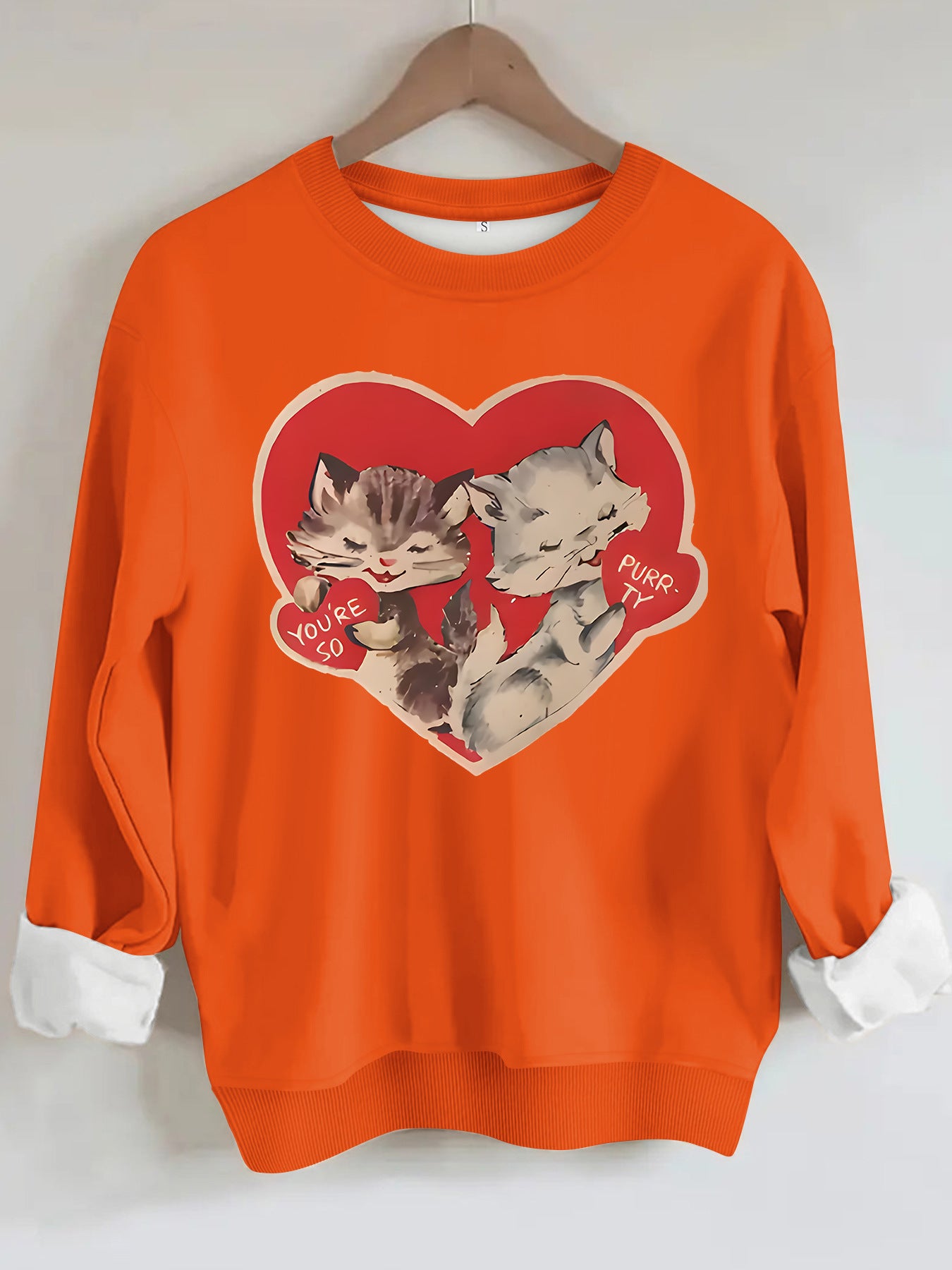 Hoodie cat print