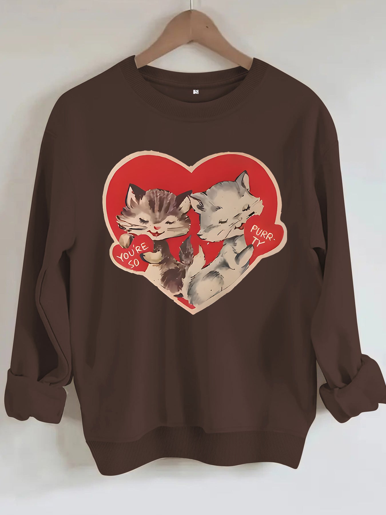 Hoodie cat print